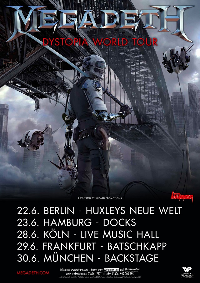 Megadeth Tour-Poster large