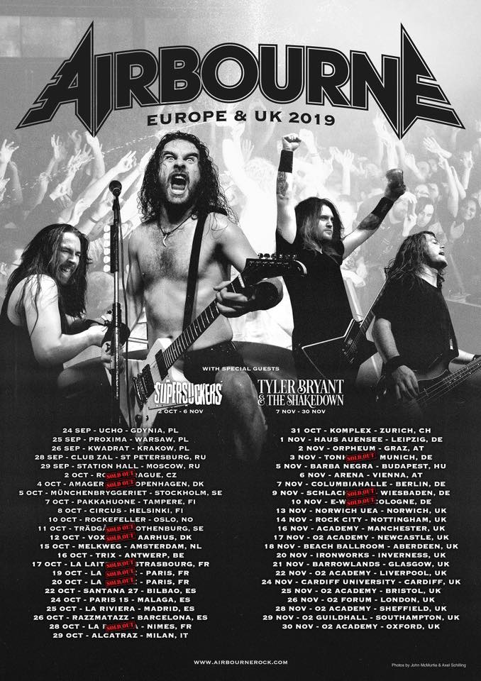 airbourne europa tour