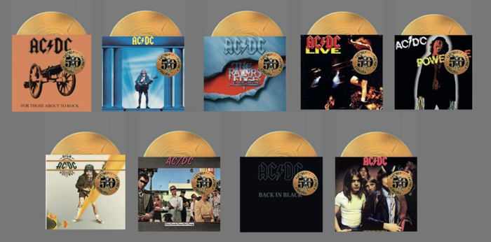ACDC 50 LIMITED EDITION GOLD COLORED VINYL header